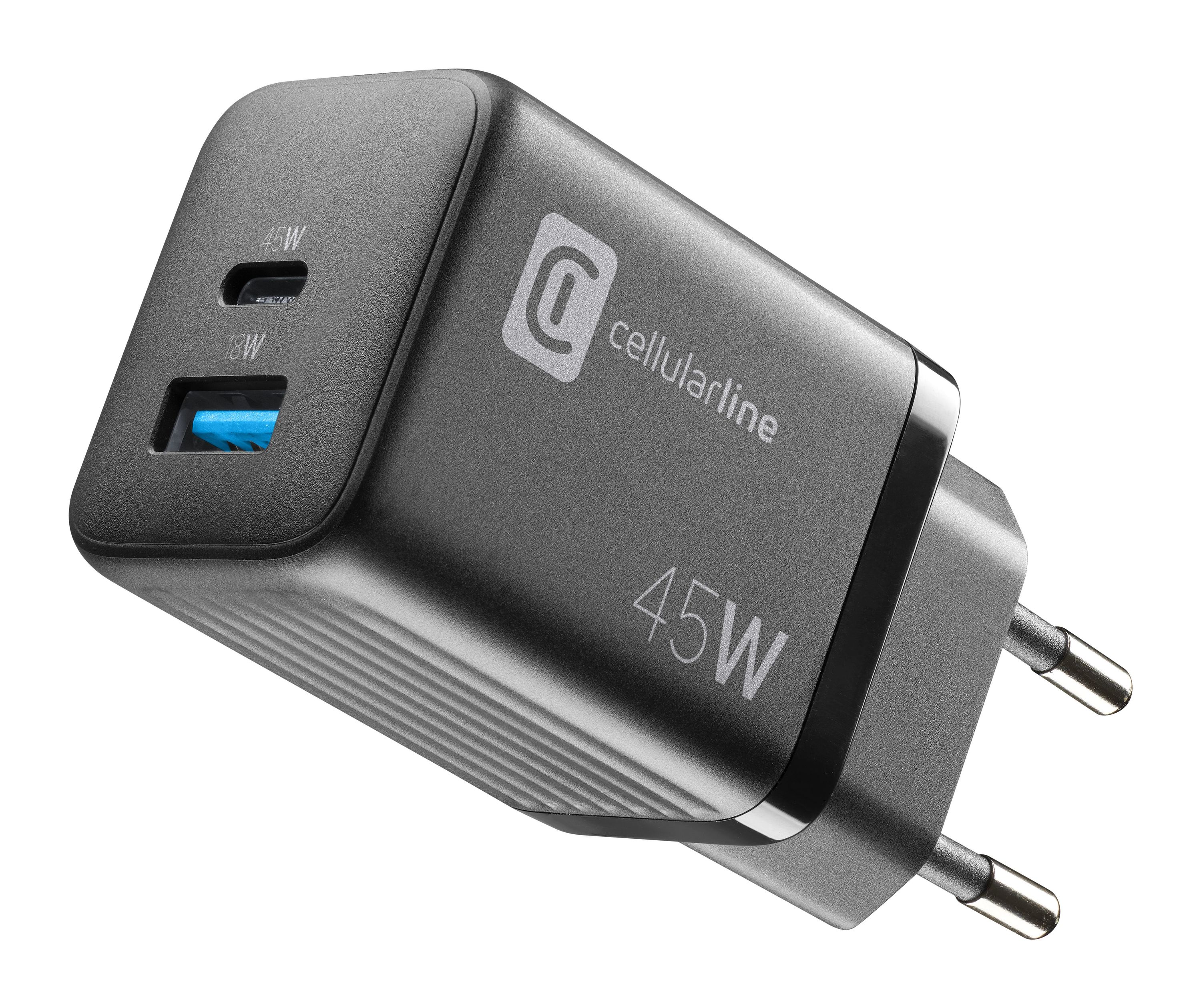 Chargeur rapide pour voiture USB-C 2 ports 45W avec Power Delivery