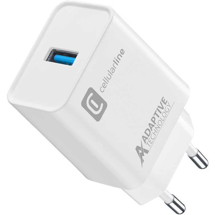 Cellularline USB Charger Kit Ultra - Fast Charge Universale Cavo e caricabatterie  veloce 10W in un'unica